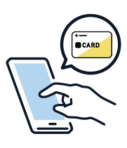 スマホとクレジットカードのイラスト